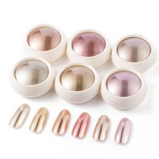 美甲粉 6件組, 混色, 1套