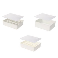 保暖內衣收納盒白盒+大隔板+小隔板套組, 1套