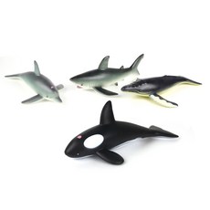 Wooto 柔軟迷你海洋動物公仔 4款, 1套