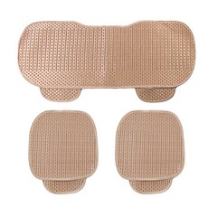 Onesca 汽車涼感座椅坐墊3件組, 金色, 1套