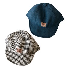 JOY MULTI 孩童熊臉印花球帽 2入