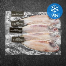 동명상회 국산 군산 반건조 특대왕 손질 박대 마리당 33~35cm 4마리 (냉동), 220g내외, 1개