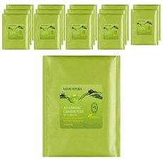 Nature Republic濟州島碳酸潔面紙, 5個, 15張