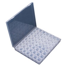 보석 십자수 비즈 보관함 56칸, 투명, 1개