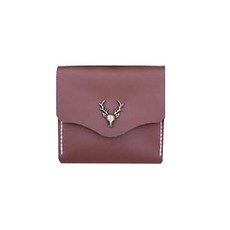 Denee DIY 鹿吊飾皮革錢包, 巧克力, 1個