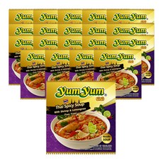 염염 타이 스파이시 수프 수입봉지라면 100g, 20개