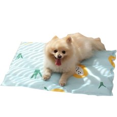 Momo狗狗檸檬涼感墊, 藍色