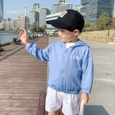 孩童小熊印花連帽外套