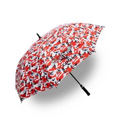 coai 高爾夫遮陽長傘, 紅色迷彩, 1支