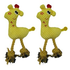 기린 로프 강아지 장난감, 02, 2개