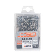 unika 免用壁虎沉頭型不鏽鋼螺絲 110入 FS-432, 1個