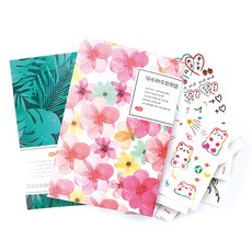 彩色字母紋身貼紙 60款套組 HG-33, 混合色, 1套