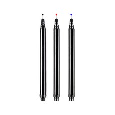 네일 드로잉 네일아트 펜 3종 세트, 블랙, 레드, 블루, 1세트