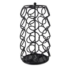 Solid Room鐵製楓木Dolce Gusto咖啡膠囊架, 黑色的, 1個