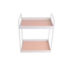 藍色現代風飾品化妝品收納盒 長方形 25公分, 白色