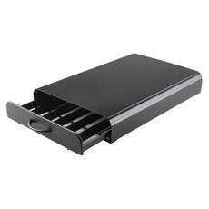 Solid Room抽屜式Nespresso膠囊咖啡收納底座, 黑色, 1個