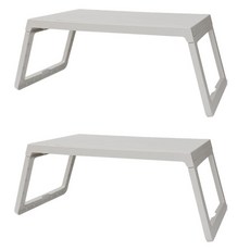 溫暖折疊桌 2個, 灰色的