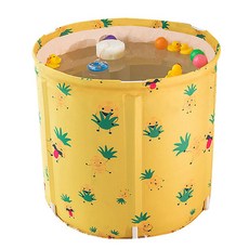 折疊泡澡桶, 菠蘿（黃色）, 1個