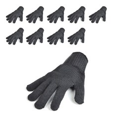 耐熱防切割防割安全手套, 單一顏色, 10個