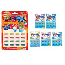 動物造型海綿膠囊 3款 5件組 隨機出貨, 混色