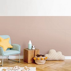 HYUNDAI L&C 底板自固藝術牆膠牆板磚, 粉紅色, 10個