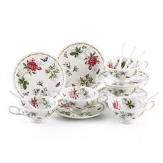 Keito Blooming Garden 茶杯 5 件套 3 x 5p, 混色, 1套