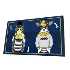 알럽홈 심플 그래픽 주방 발매트, TYPE15