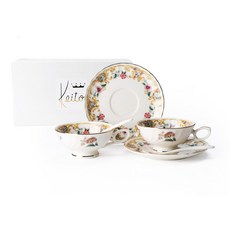 Keito Imperial 雙人紅茶杯 3款 x 2入組, 混合色, 1套