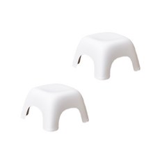 溫暖低浴缸椅 白色 小型, 2個