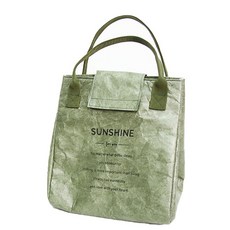 生活老師保冷便當袋, 1個, 綠色