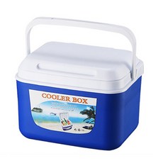 露營戶外活動行動冰箱, 藍色, 8L
