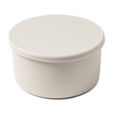 Kitchen Factory 矽膠粉彩圓形保鮮盒 象牙白, 1個, 保鮮盒 1L