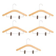木質衣架 L號 44*29cm, 混色, 5個