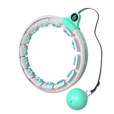 NEOFEEL 卡路里測量智慧防掉可拆式呼啦圈(18 塊), 綠色, 1.9公斤