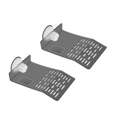 Yogiso叢林水族龜龜休息處攀爬甲板 灰色, 2個