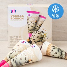 배스킨라빈스 아이스크림 콘 바닐라봉봉 (냉동), 150ml, 5개입, 1개