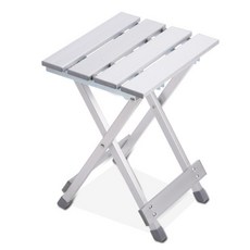 不鏽鋼折疊椅, 銀色, 1個