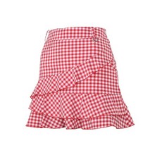 Ferra US 女士高爾夫格子三重剪羊毛半身裙 ASYE4155M1