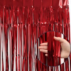 ARTBENI 派對窗簾2m, 紅色的, 1個