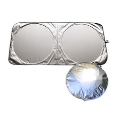 어반카 차량용 햇빛가리개 원형 썬 쉐이드 + 파우치, 1세트