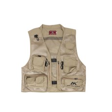 SAPA 雙殺網眼釣魚背心, 米色