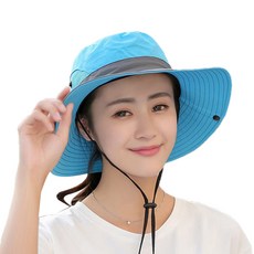 QS SPORTS 女款登山帽, 藍色