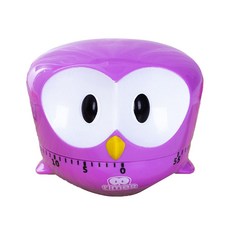 Popo貓頭鷹動物計時器, 淺紫色, 1個