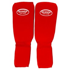 SKANDA 棉質護腿板 SD-019 2p, 紅色+隨機發貨（邊框）