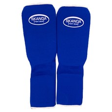 SKANDA 棉質護腿板 SD-019 2p, 藍色+隨機發送（邊框）