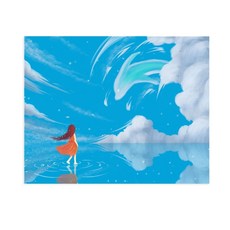 天空海豚水平油畫傑作畫 DIY 套組 40 x 50cm, 混色