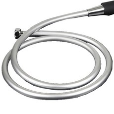 CEBIEN PVC 軟質淋浴軟管 絲滑銀 1.5m, 1個, 銀色