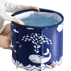 折疊浴缸+坐墊, 鯨魚（浴）, 1套