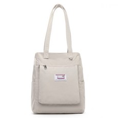 BAGnBAGs 여성용 데일리 노트북 숄더백 NB-07, 라이트그레이