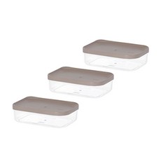 litem 多用途冰箱細分容器棕色 2 號, 1件, 3個